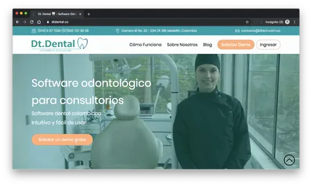 Screenshot for Dt. Dental Website Design